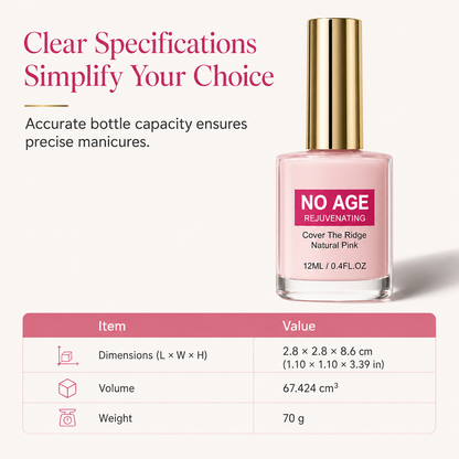 💅 Nail Ridge Smoothing Filler for a Natural Glossy Finish