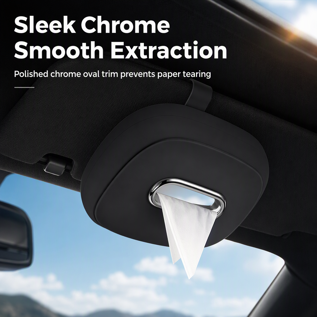 Hanging Silicone Car Tissue Box Holder