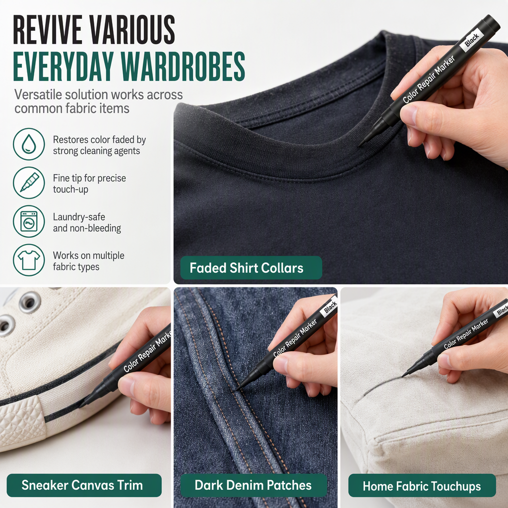 🖊️ Fabric Color Restoration Pen for Cotton & Linen