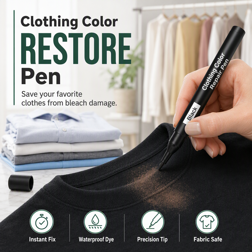 🖊️ Fabric Color Restoration Pen for Cotton & Linen
