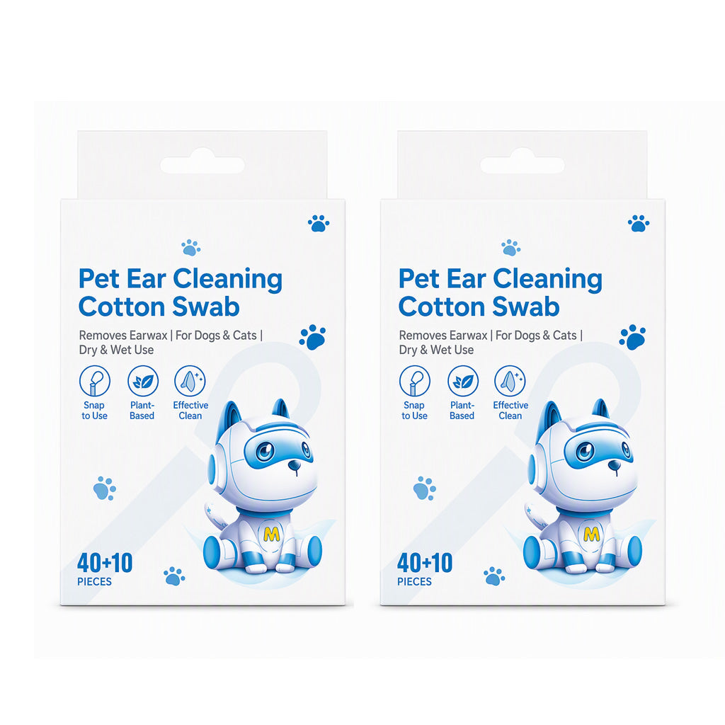 Pet Ear and Eye Cleaning Cotton Swabs for Cats and Dogs