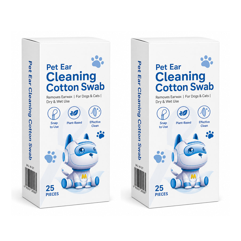 Pet Ear and Eye Cleaning Cotton Swabs for Cats and Dogs