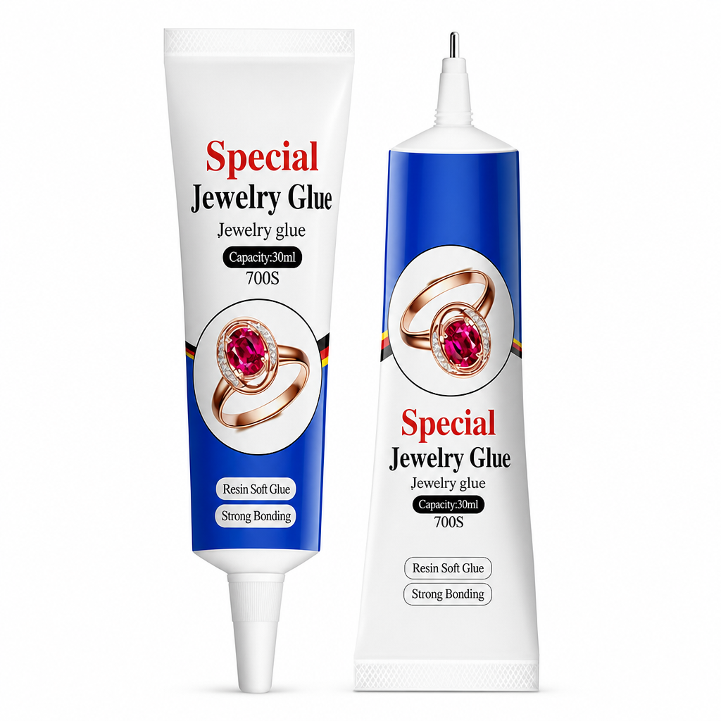 💎 Clear Precision Jewelry Adhesive – Ultra-Fine Tip Jewelry Glue, Waterproof Transparent Glue for Gem, Metal, Crystal & Craft Repair
