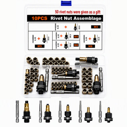 Rivet Nut Assortment Kit for Automotive Repair