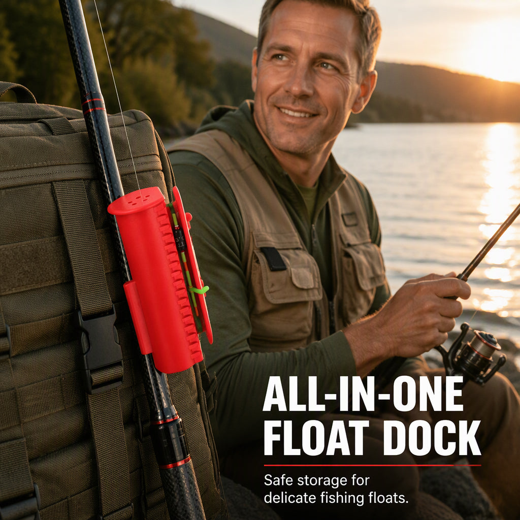 Integrated Silicone Fishing Rod Tip Protector and Line Winder