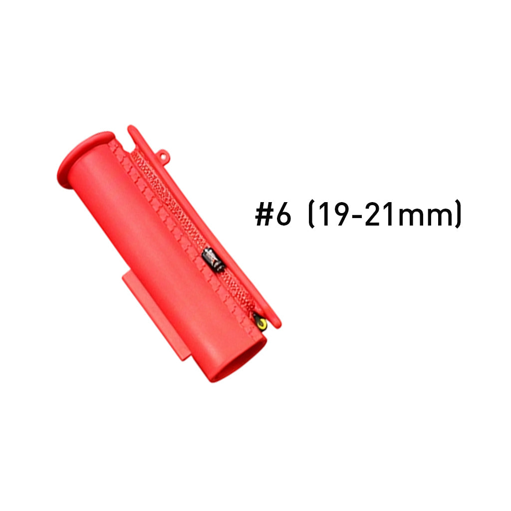 Integrated Silicone Fishing Rod Tip Protector and Line Winder