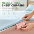 Keep Sheets Tight Instantly! No-Needle Bedsheet Clips