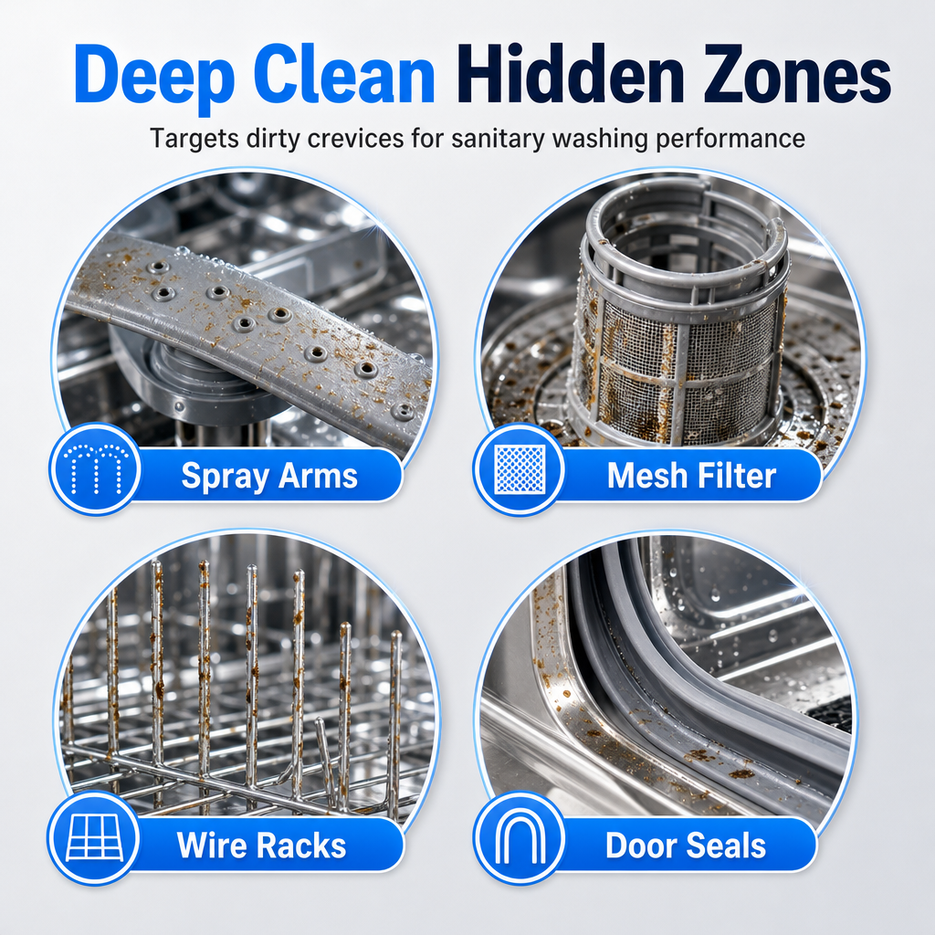 Dishwasher Deep Cleaning Liquid for Grease and Limescale Removal