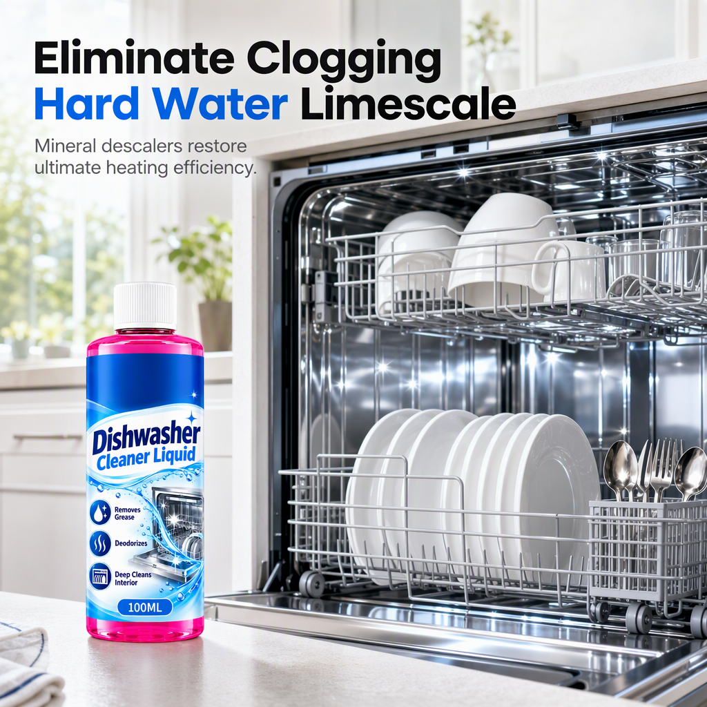 Dishwasher Deep Cleaning Liquid for Grease and Limescale Removal