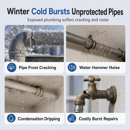 Adhesive Pipe Insulation Wrap Outdoor Winter Anti Freeze Thermal Foam Sleeve for Water and Solar Pipes