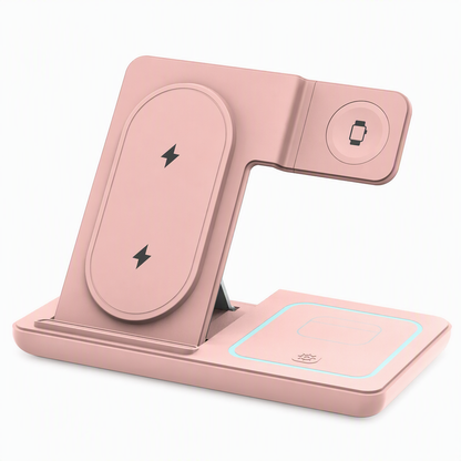 ⚡ Foldable 3-in-1 Wireless Charging Stand
