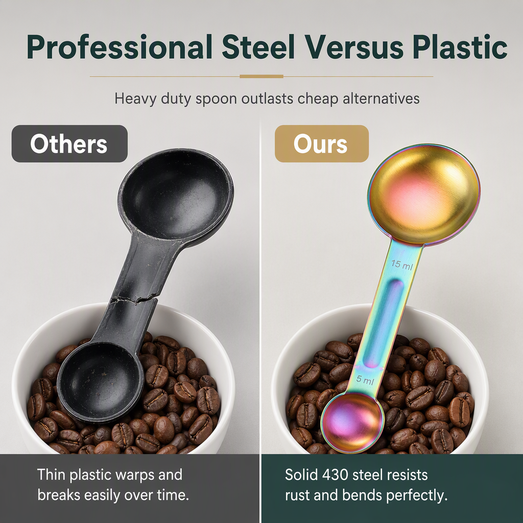Stainless Steel Dual-Sided Measuring Spoon