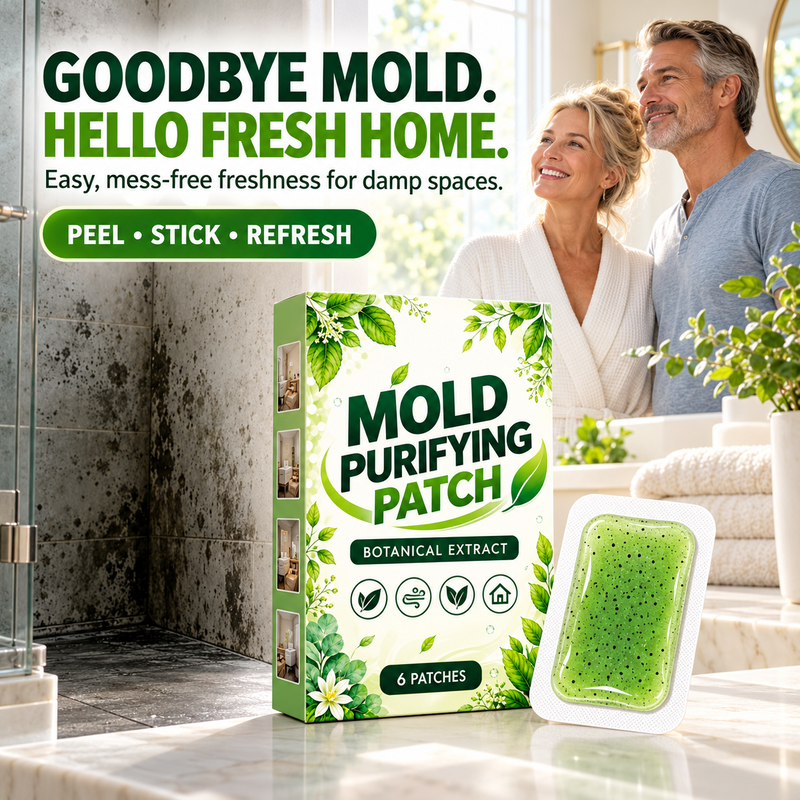 6 Pieces Mold Removal Patches for Household Walls Kitchen and Bathroom Mildew Purification Pads