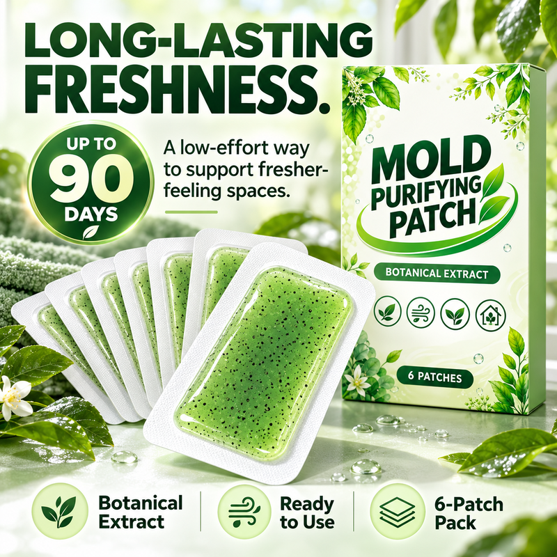 6 Pieces Mold Removal Patches for Household Walls Kitchen and Bathroom Mildew Purification Pads