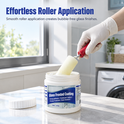 🪟 Frosted Glass Privacy Coating Kit – Water-Based Window Treatment
