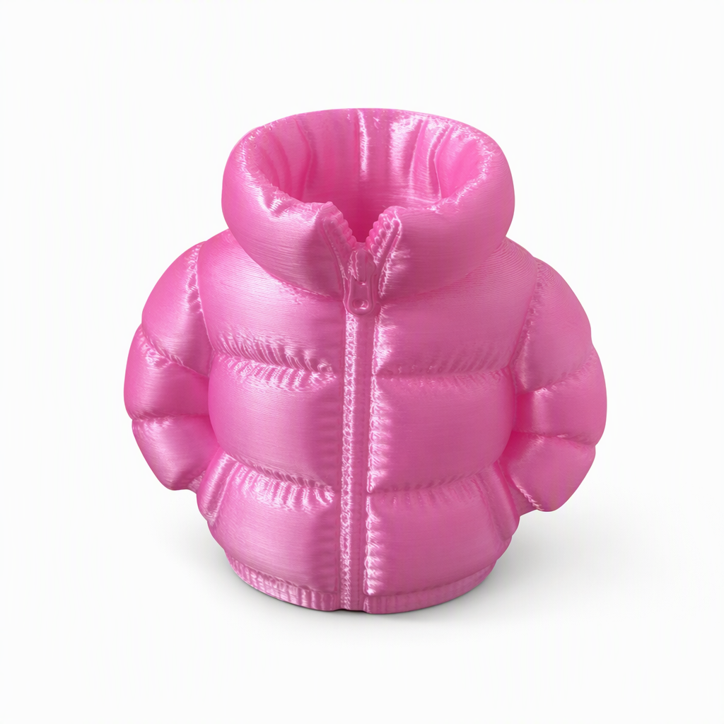 3D Printed Puffer Pen Holder Novelty Abstract Desktop Pencil Cup and Stationery Organizer for Students