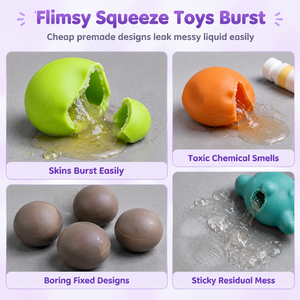 💞50K+ SOLD! 🧪DIY Squeeze Ball Making Kit – mix colorful clay & sparkling fillers, leak-proof slow-rising fun. No-mess craft for kids! 🎨✅