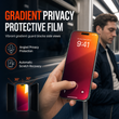Gradient Privacy Hydrogel Screen Protector Colorful Anti TPU Film with Easy Installation Positioning Sticker Compatible with 18 Pro Max 17 Air 16 15 14 Series