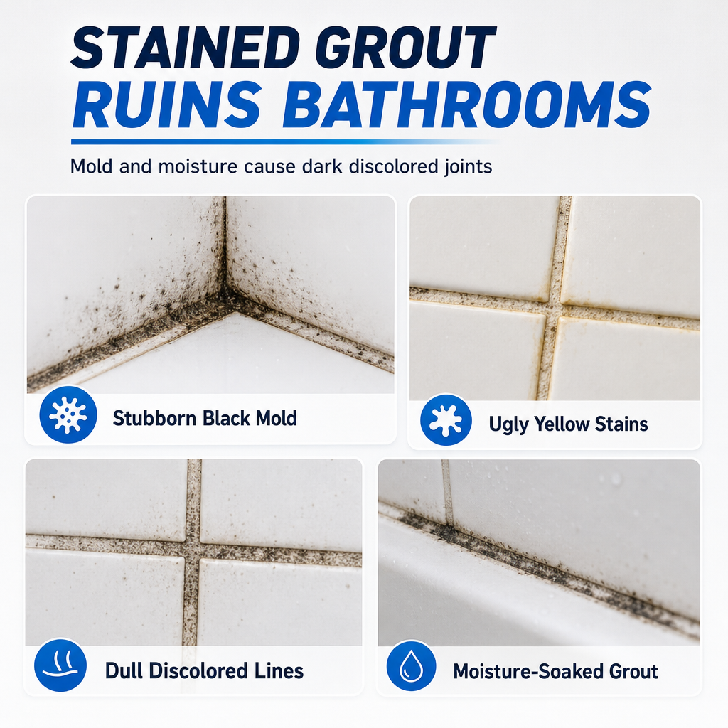 White Tile Grout Repair Pen