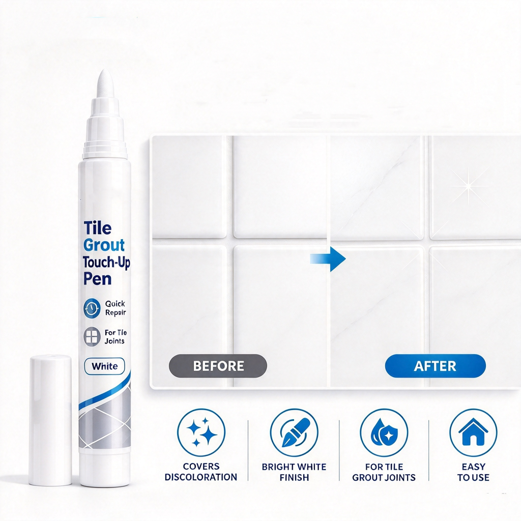 White Tile Grout Repair Pen