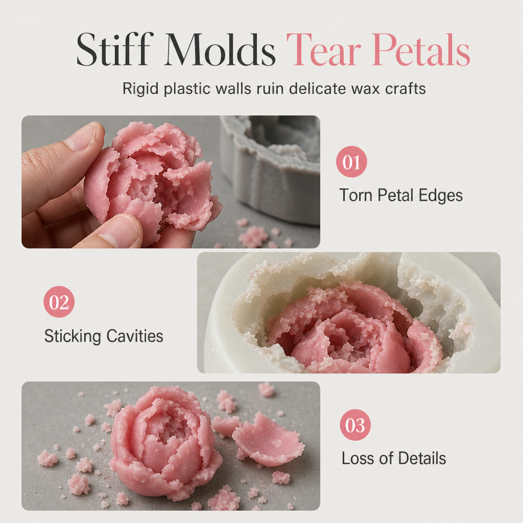 Peony Flower Silicone Mold for Cake