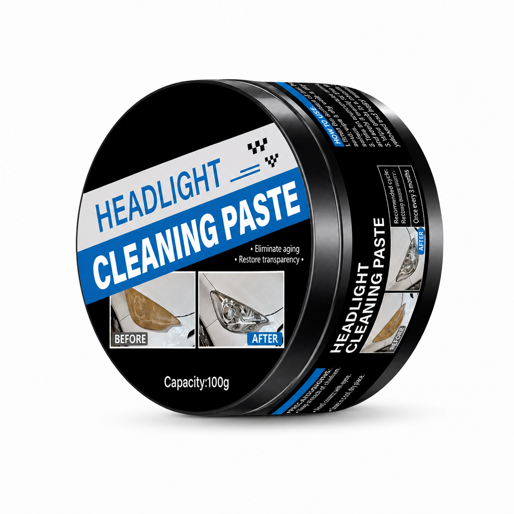🚗Car Headlight Restoration Paste and Polishing Cream for Removing Oxidation Yellowing and Haziness
