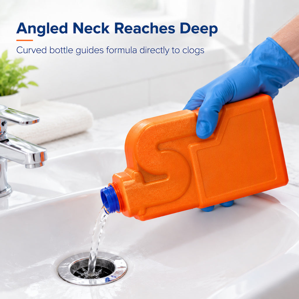 🚰50% OFF NOW! Household Drain Clog Remover Pipe Dredge Agent – Powerful Drain Cleaner, Dissolves Hair, Grease & Organic Blockages, Eliminates Sewer Odors for Kitchen Sink, Shower & Bathroom Drains