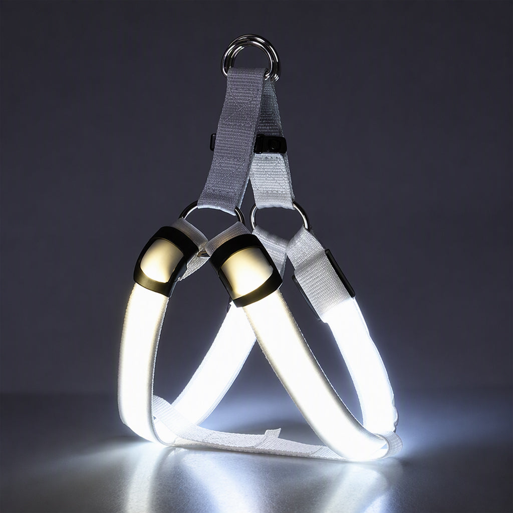 Adjustable LED Dog Harness Luminous Flashing Pet Chest Strap