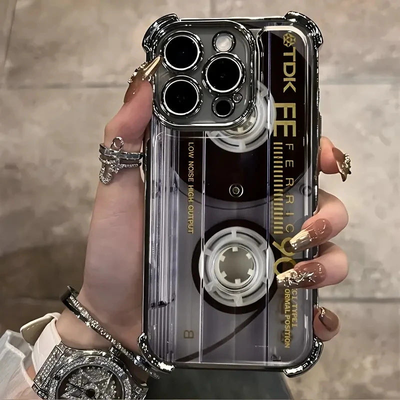 🔥Hot Sale 49% off🌟📼 Retro Cassette Player Pattern Silicone Phone Case Applicable to the iPhone/Galaxy series