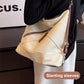 Large Capacity Leather Bucket Bag