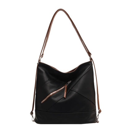 Large Capacity Leather Bucket Bag