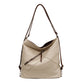 Large Capacity Leather Bucket Bag
